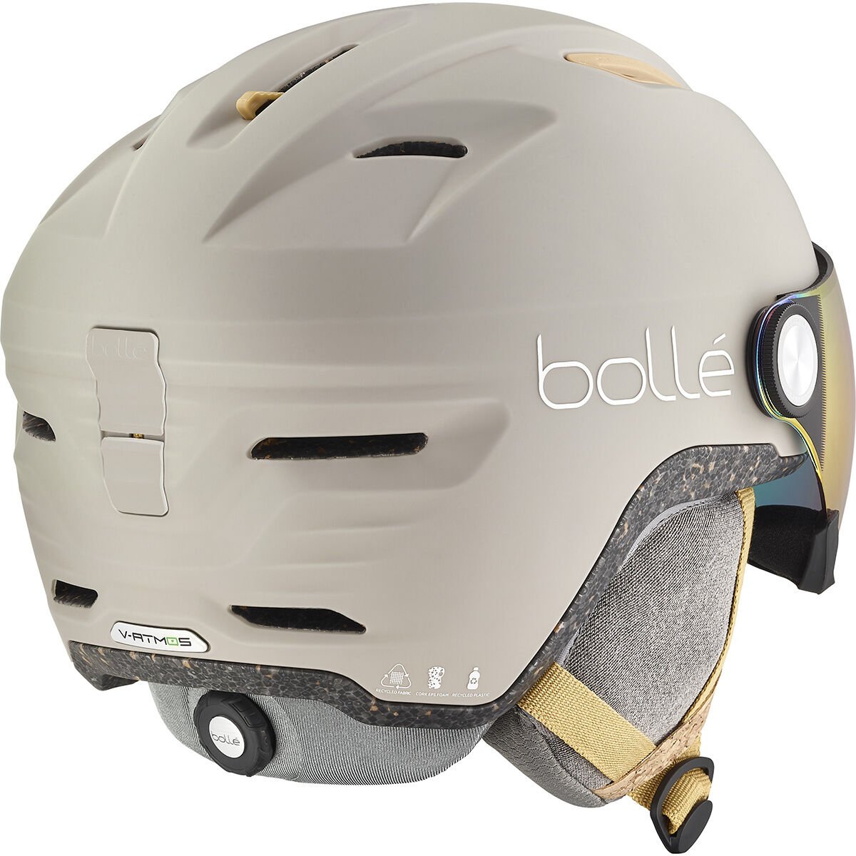 Bollé ECO V-ATMOS Ski Helmets Oatmeal Matte | 1795-YTUXA