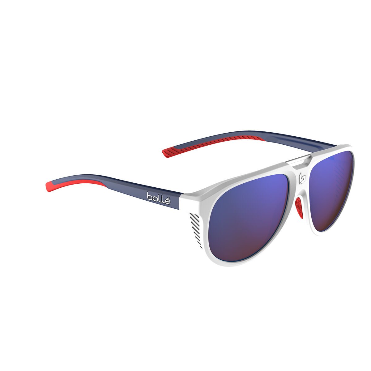 Bollé EUPHORIA Lifestyle Sunglasses Wit Blauw Rood | 3257-STONW