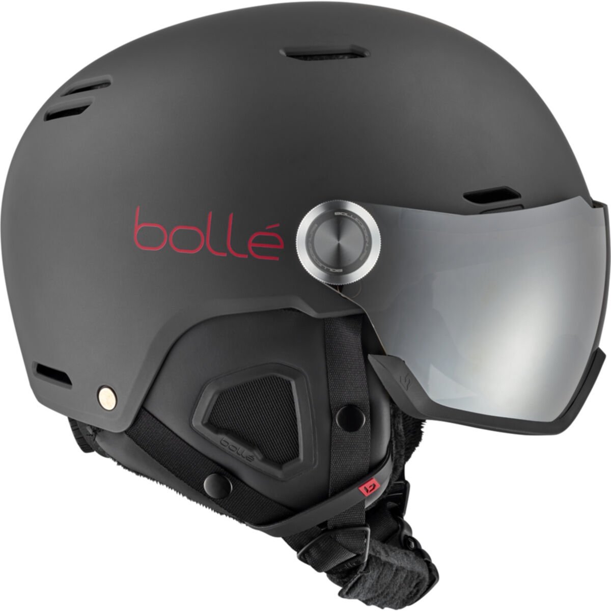 Bollé MIGHT VISOR Ski Helmets Titanium Rood | 7903-DKJTL