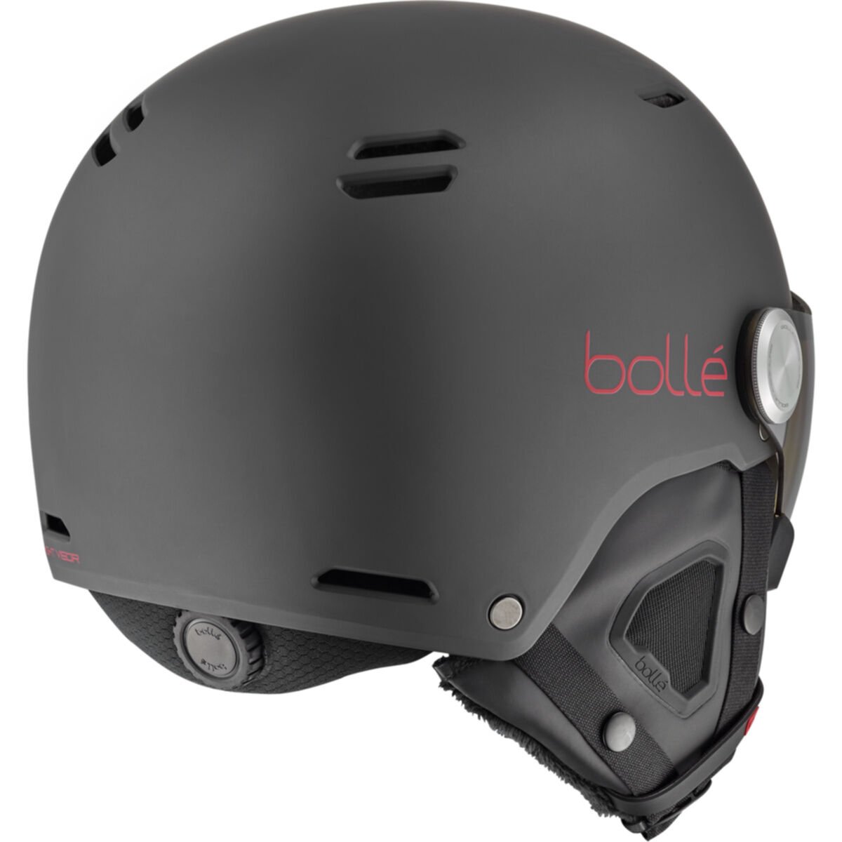 Bollé MIGHT VISOR Ski Helmets Titanium Rood | 7903-DKJTL