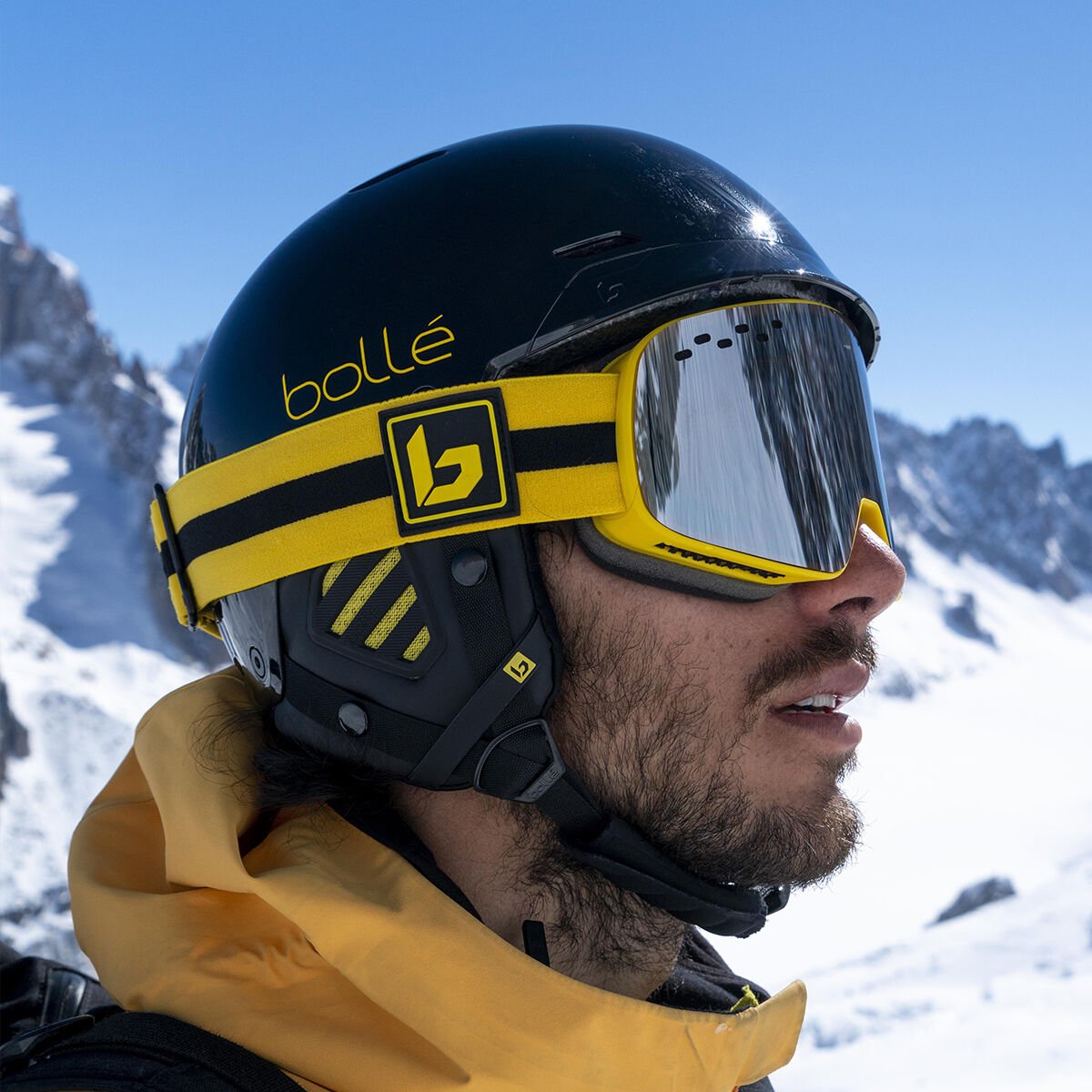 Bollé MUTE Ski Helmets Zwart Geel | 2183-BZVQX