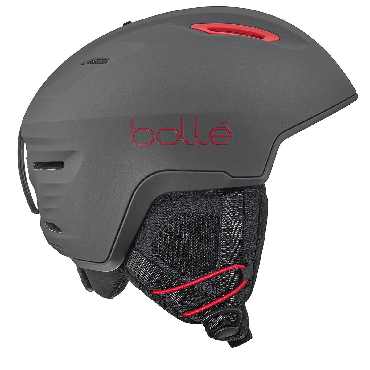 Bollé RYFT YOUTH Ski Helmets Titanium Rood | 2653-GBUMZ