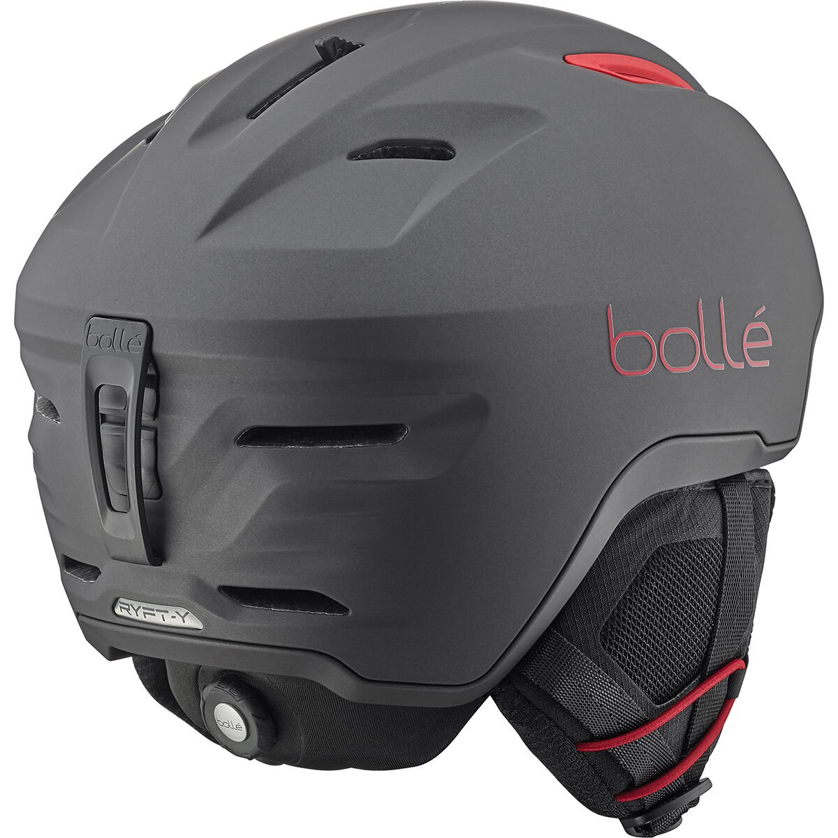 Bollé RYFT YOUTH Ski Helmets Titanium Rood | 2653-GBUMZ